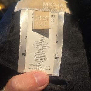 Michael Kors Black Fur Accessory